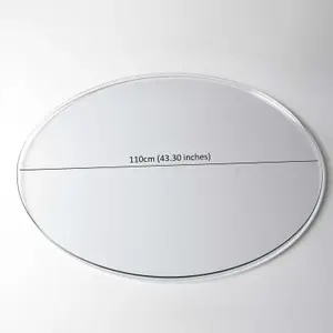 Nicoman PVC Clear Transparent Round Table Mat - 110cm