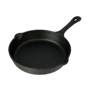 Buckingham Pre-Seasoned Cast Iron Frying Pan 25  cm