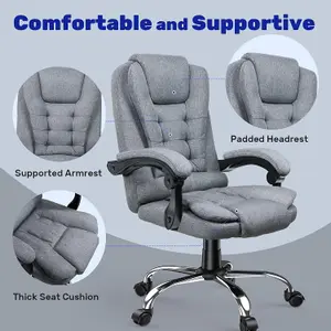 Ergonomic Office Chair with Tilt Function Heavy Duty for Home Office Working