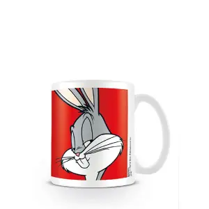 Looney Tunes Bugs Bunny Mug White/Red/Grey (One Size)