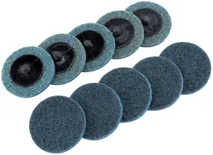 Draper  Polycarbide Abrasive Pads, 50mm, Fine (Pack of 10) 75622