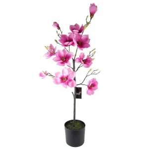 110cm Magnolia Artificial Tree Pink Potted