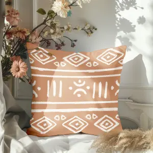 Faux Suede Cushion Tribal Print 45cm x 45cm