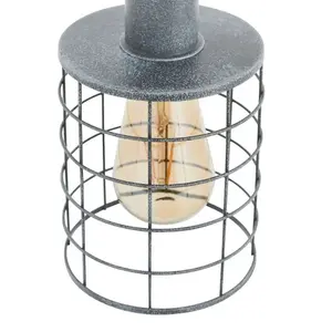 Keaton 3 Light Pendant Concrete Effect Ceiling Light