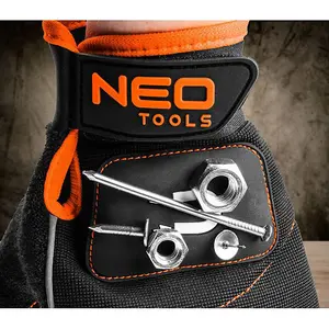 Work gloves with magnet, fingerless, size 10 - Neo Tools