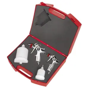 Sealey Professional Gravity Feed HVLP Top Coat/Touch-Up Spray Gun Set HVLP774