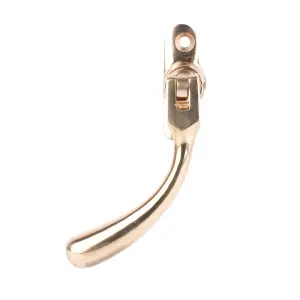 Dart Locking Bulb End Espag Window Handle - Polished Brass