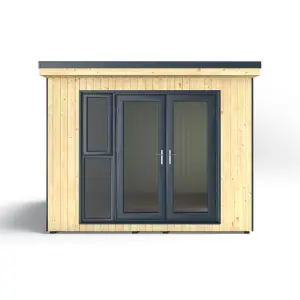 Forest Garden Xtend+ 10x9 ft with Double door & 2 windows Pent Garden office