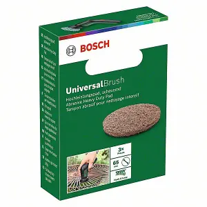 BOSCH Abrasive Heavy Duty Pad (3/Pack) (To Fit: Bosch UniversalBrush Cordless Cleaning Brush)