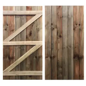 Falmouth Featheredge Side Gate - 1800mm High x 1375mm Wide - Left Hand Hung