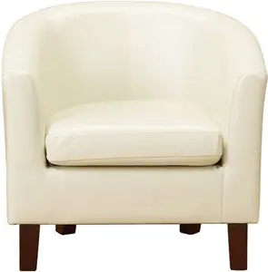 Tub Chair Marlow Home Co. Upholstery Colour: Ivory