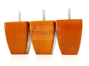 4x SOLID WOODEN FEET REPLACEMENT FURNITURE LEGS 90mm HEIGHT  SOFAS CHAIRS STOOLS M10(10mm) TSP2031