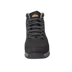 Site Bronzite Unisex Black & charcoal grey Safety boots, Size 10