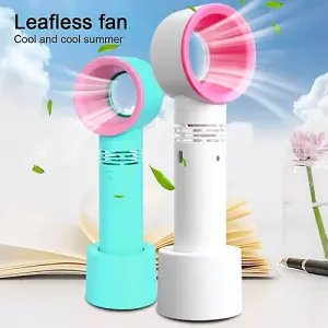 Mini Bladeless Cooler Fan - Rechargeable USB, Suitable For Summer, Use At Home, Office, Travel & Outdoors