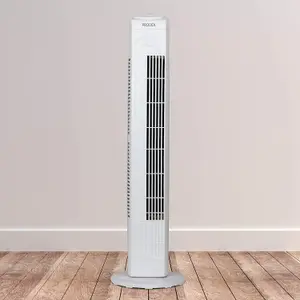 Prodex PX5229W Tower Fan, Oscillating, 3 Speed, 29 Inch, White