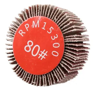 50mm 80 Grit Flap Wheel Disc Abrasive Sanding Pad Paint Rust Remover 6 Pack