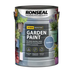 Ronseal Garden Paint - Cornflower - 5 Litre