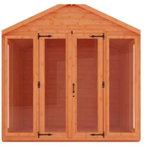 6ft x 10ft (1.75m x 2.95m) Wooden Full Pane Tongue and Groove APEX Summerhouse (12mm T&G Floor + Roof) (6 x 10) (6x10)