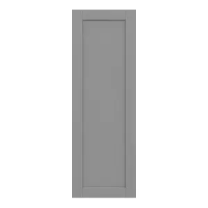 GoodHome Alpinia Matt slate grey wood effect Shaker Tall larder Cabinet door (W)500mm (H)1467mm (T)18mm