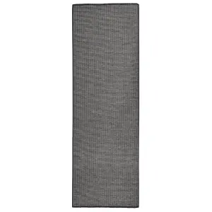 Berkfield Outdoor Flatweave Rug 80x250 cm Grey