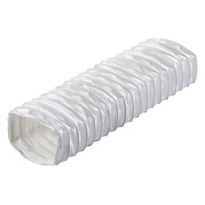 Blauberg Blauflex White PVC Flexible Rectangular Ducting Hose - 1 m Length