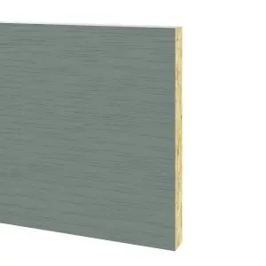 GoodHome Alpinia Green Wood effect Square edge Plinth, (L)2400mm