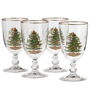 Christmas Tree Goblets (Set of 4)