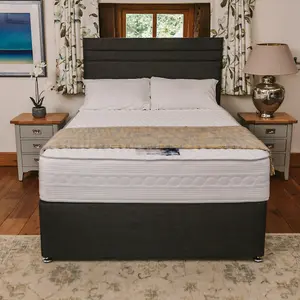 Sophia Briar-Rose Elara 1000 Pocket Sprung Natural Latex Divan Bed Set 6FT Super King - Naples Slate