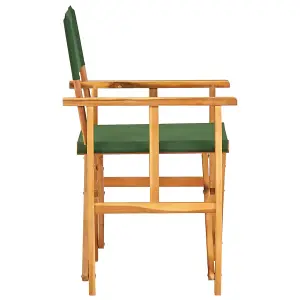 Berkfield Director's Chairs 2 pcs Solid Acacia Wood Green