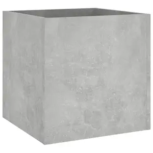 Berkfield Planter Box Concrete Grey 40x40x40 cm Engineered Wood