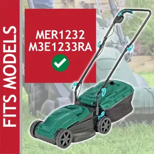 SPARES2GO Metal Blade compatible with McGregor MER1232 M3E1233RA Lawnmower (32cm)