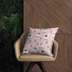 Happy Lama Outdoor Cushion 60cm x 60cm