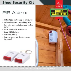 BURG-WACHTER SHED SECURITY KIT ALL IN ONE