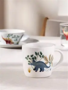 John Lewis Kids' Dinosaur Porcelain Mug, 256Ml, Multi