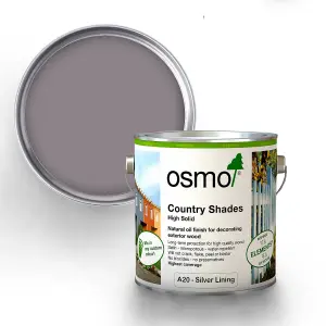 Osmo Country Shades Opaque Natural Oil based Wood Finish for Exterior A20 Silver Lining 125ml Tester Pot