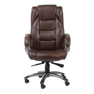 Genuine Leather Executive Chair Brown