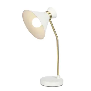 GoodHome Apennin Modern Matt Cream Table light