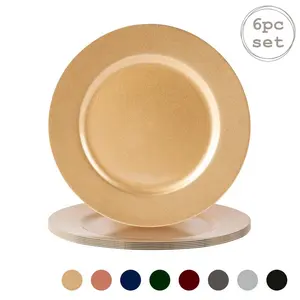 33cm Charger Plate Matt Gold