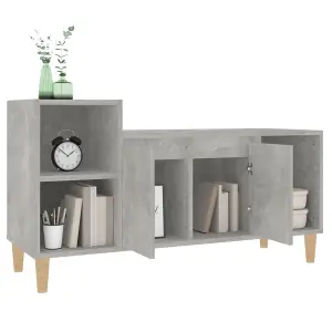 Berkfield TV Cabinet Concrete Grey 100x35x55 cm Engineered Wood