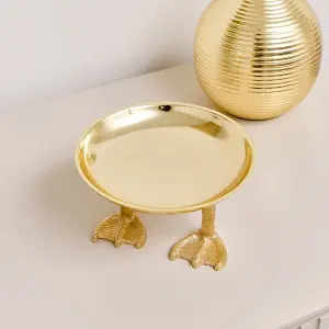 Melody Maison Gold Metal Duck Feet Display Bowl