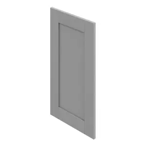 GoodHome Alpinia Matt slate grey wood effect Shaker Highline Cabinet door (W)450mm (H)715mm (T)18mm