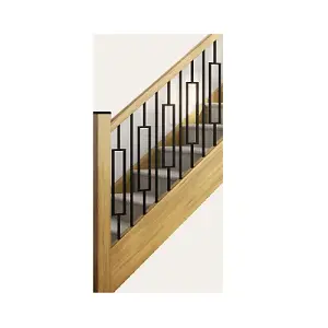 Oak Handrail LHR 3.0m - 13mm Groove For Square Metal Spindles UK Manufactured Traditional Products Ltd