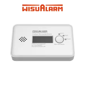 WisuAlarm 10 Year Standalone CO Alarm Sealed Battery