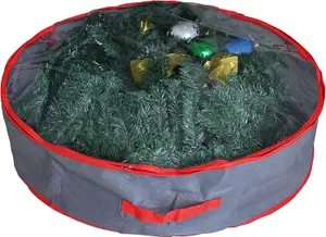 Ram Heavy Duty GREY Christmas Xmas Wreath Storage Bag