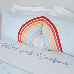 Rainbow Duvet Cover Set with Pillowcases Kingsize Duvet Cover + 2 Standard Pillowcases