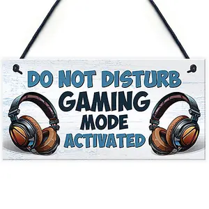 Red Ocean Gaming Sign For Boys Bedroom Do Not Disturb Gaming Bedroom Accessories Gift For Boys Gamer Gift Gaming Signs