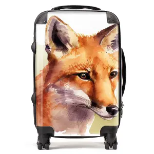 Fox Watercolour Suitcase - Cabin