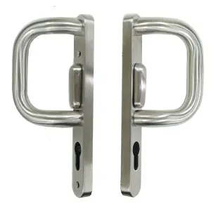 UAP Sliding Patio Door Handles - Comfortable Grip - 219mm - Satin Stainless