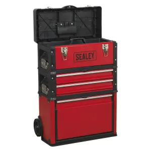 Sealey Mobile Steel/Composite Toolbox - 3 Compartment AP548