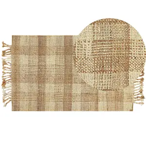 Jute Area Rug 80 x 150 cm Beige BERISSA